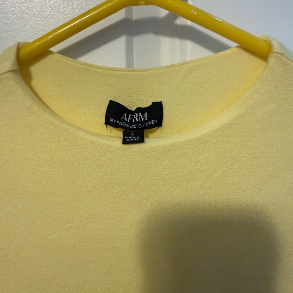 AFRM Pale Yellow dress from REVOLVE